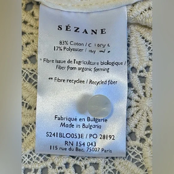Sézane Jay Top – Ecru Lace Tank | Size 38 (US 6) | GUC - Picture 7 of 8
